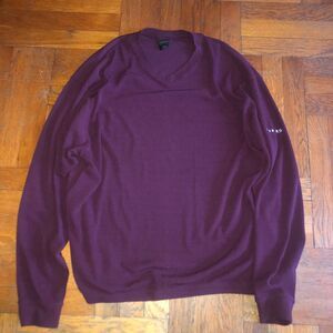 Men's Dunning Golf V-Neck Sweater Size XL Color Maroon